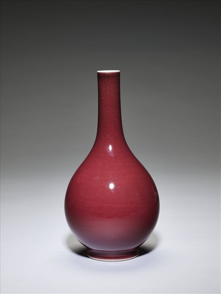 霽紅釉膽瓶