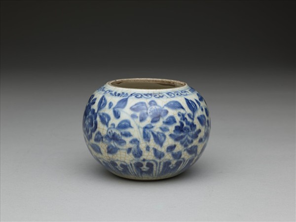 青花花卉紋水盛