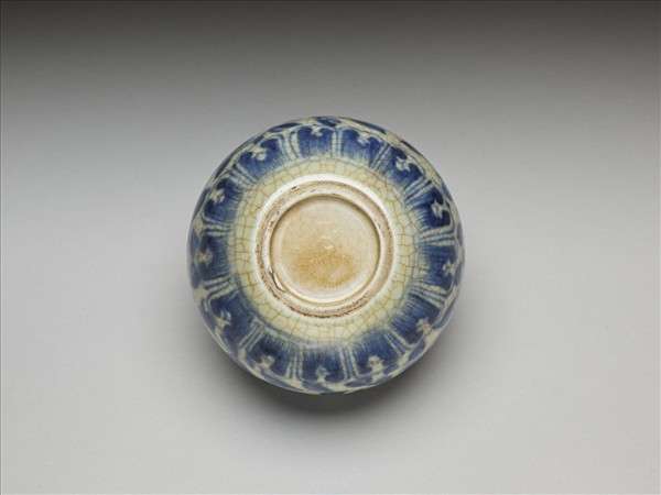 青花花卉紋水盛