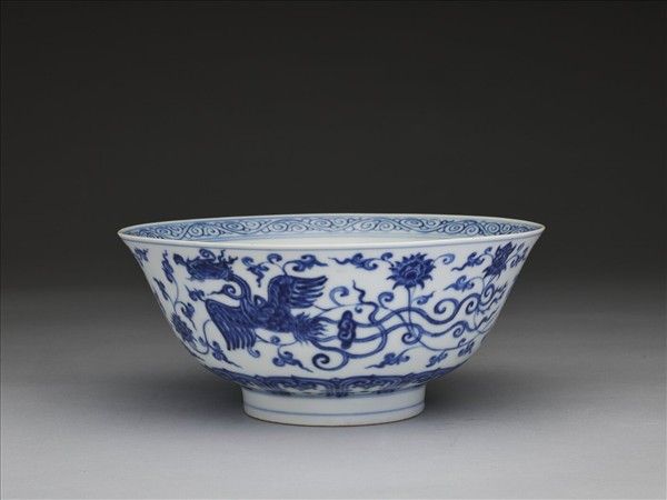 青花鳳凰紋碗