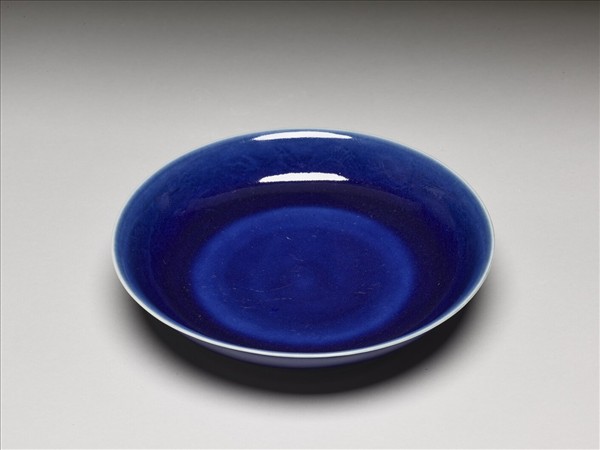 霽青釉盤
