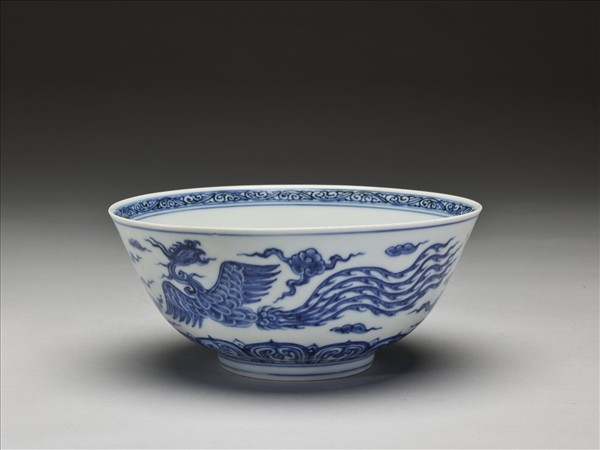 青花龍鳳紋碗
