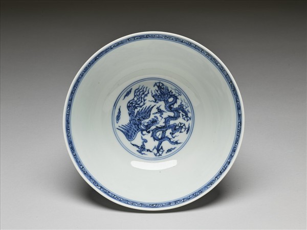 青花龍鳳紋碗