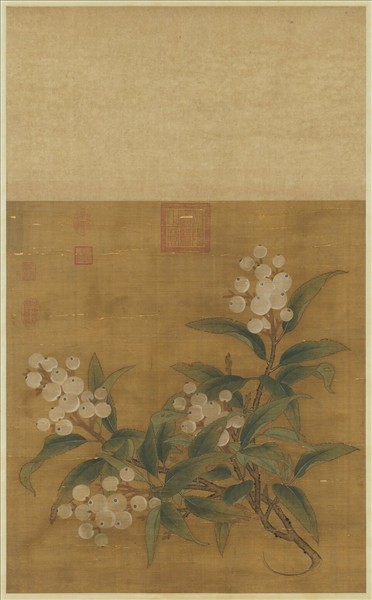 宋人折枝枇杷　軸