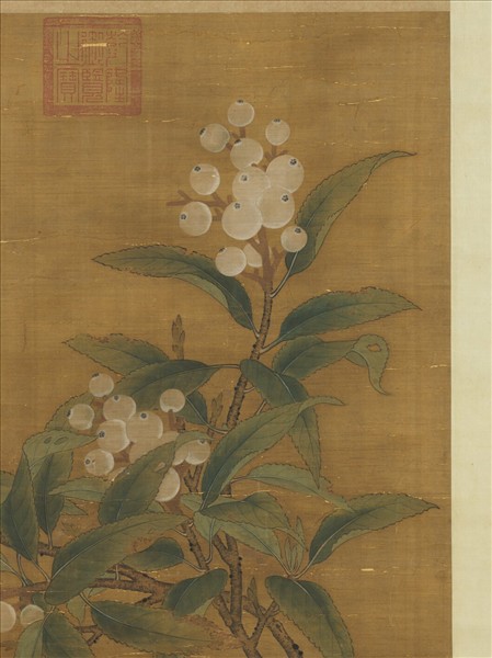 宋人折枝枇杷　軸