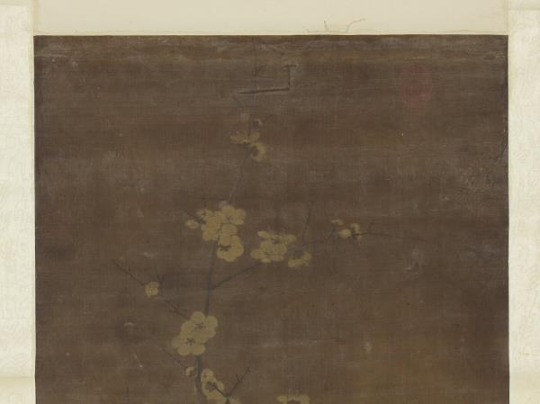 宋人山茶梅花　軸