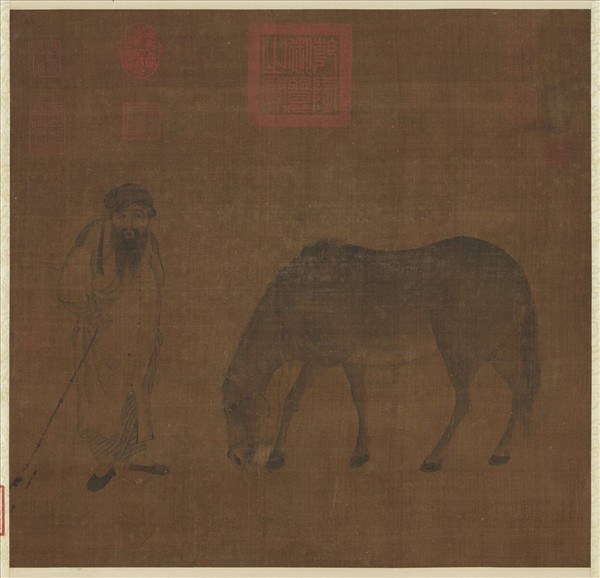 宋人畫牧馬圖　軸