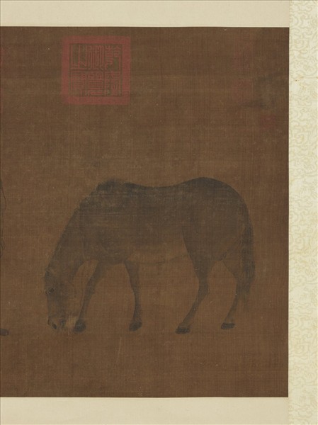 宋人畫牧馬圖　軸