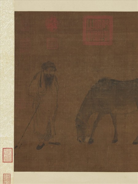 宋人畫牧馬圖　軸