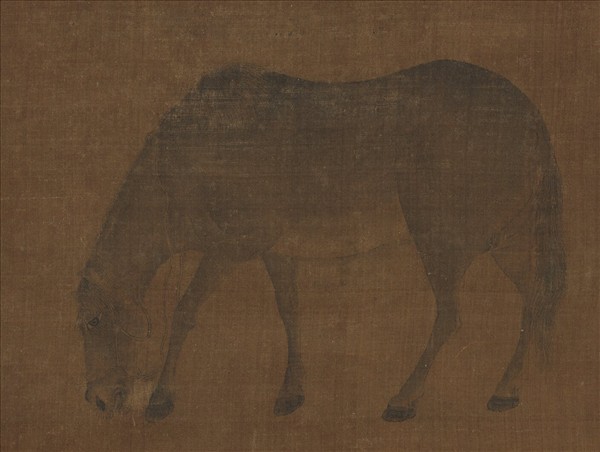 宋人畫牧馬圖　軸