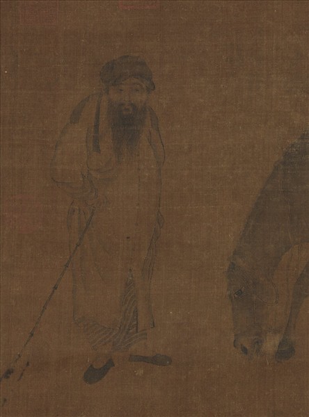 宋人畫牧馬圖　軸