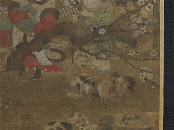 宋人吉羊開泰圖　軸