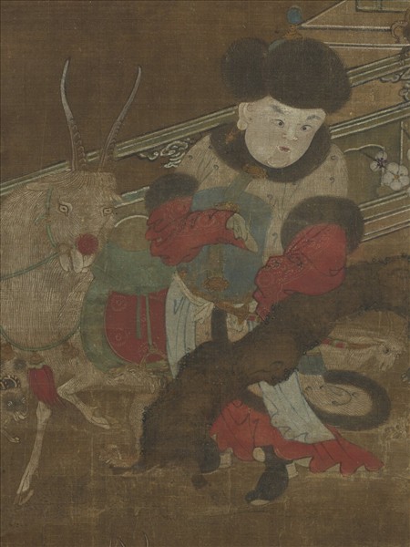 宋人吉羊開泰圖　軸