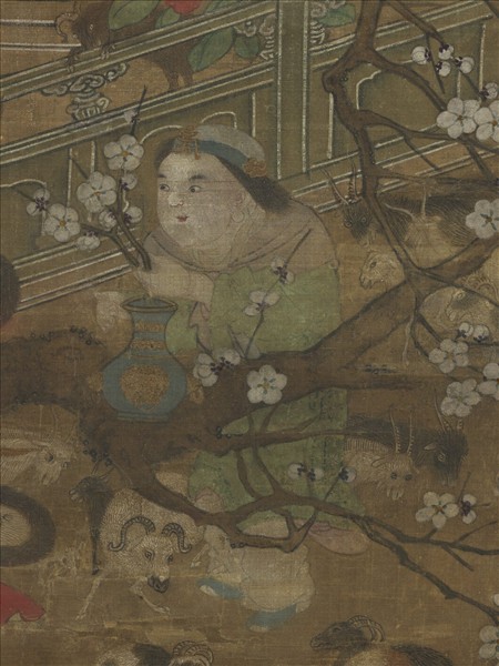 宋人吉羊開泰圖　軸