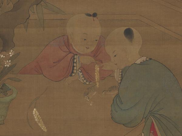 宋人歲歲平安圖　軸