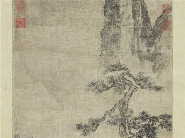 宋人松風琴韻圖　軸