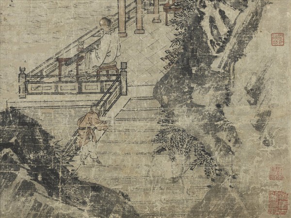 宋人松風琴韻圖　軸