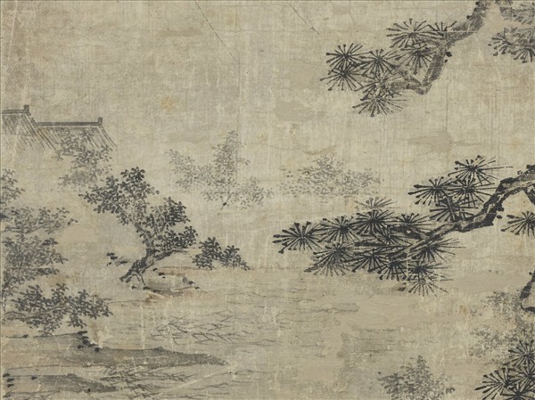 宋人松風琴韻圖　軸