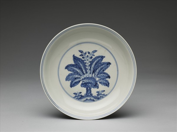 青花番蓮紋盤