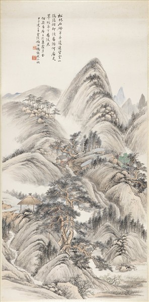 民國馮迥松林草亭　單片