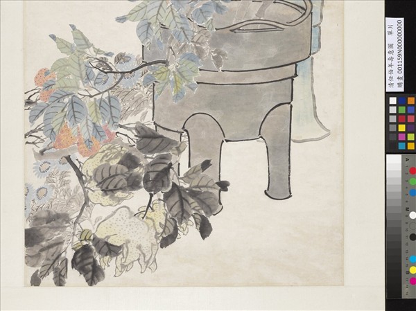 清任伯年壽意圖　單片