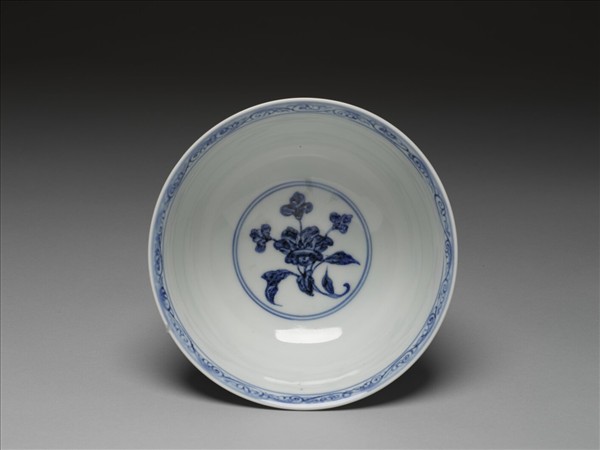 青花四季花卉紋碗