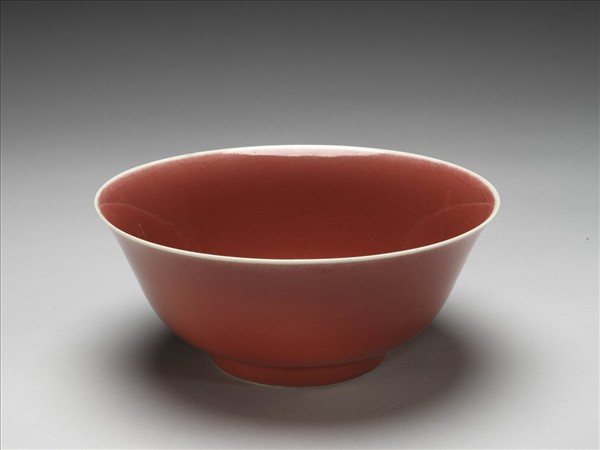 霽紅釉碗