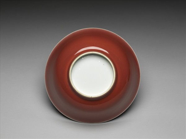 霽紅釉碗