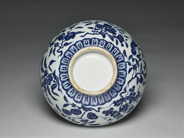 青花折枝花果紋碗