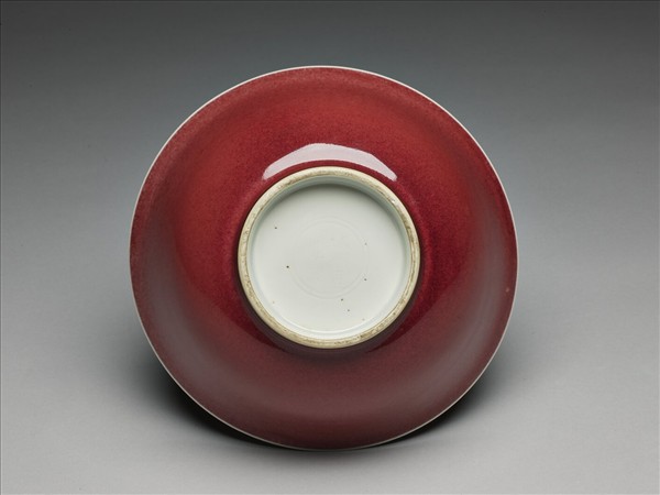 紅釉碗