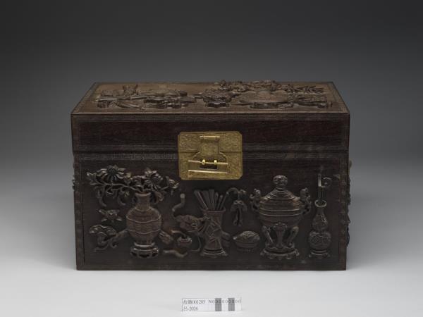 紫檀博古圖長方匣