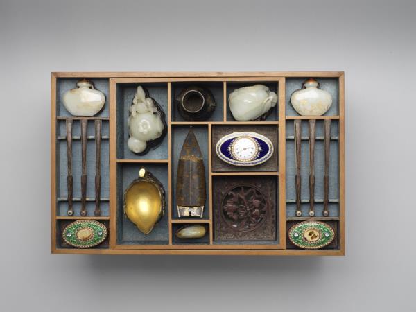 紫檀博古圖長方匣