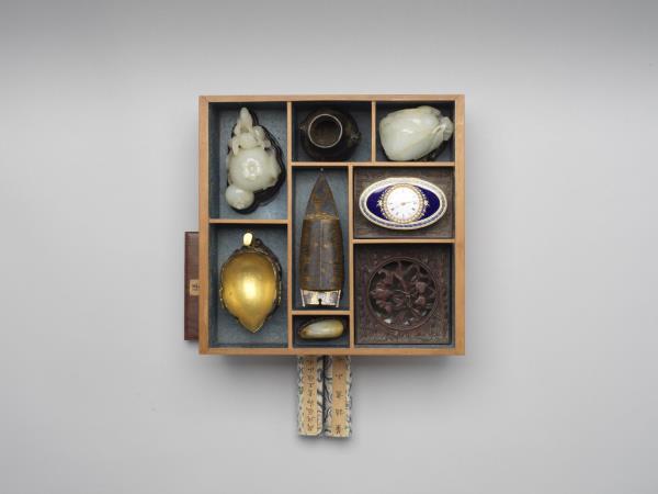 紫檀博古圖長方匣