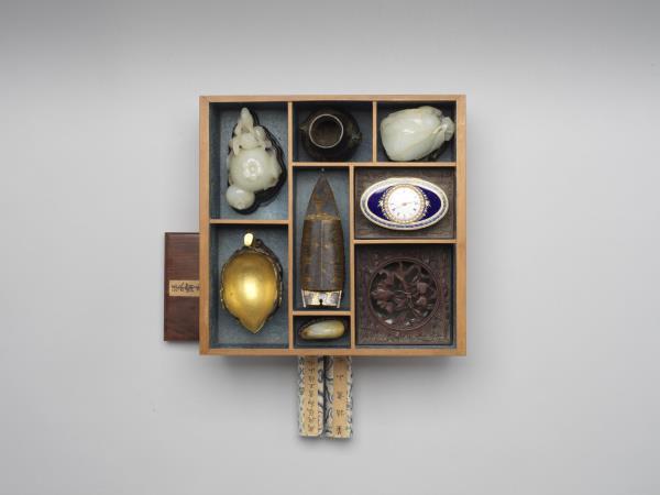 紫檀博古圖長方匣