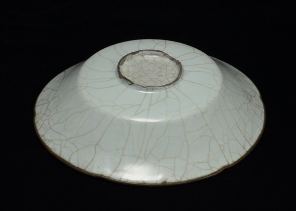 官窯 青瓷葵口盤