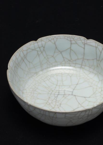 官窯 青瓷葵口洗