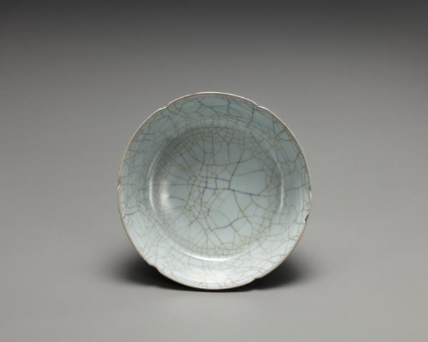 官窯 青瓷葵口洗