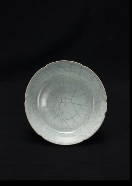 官窯 青瓷葵口洗