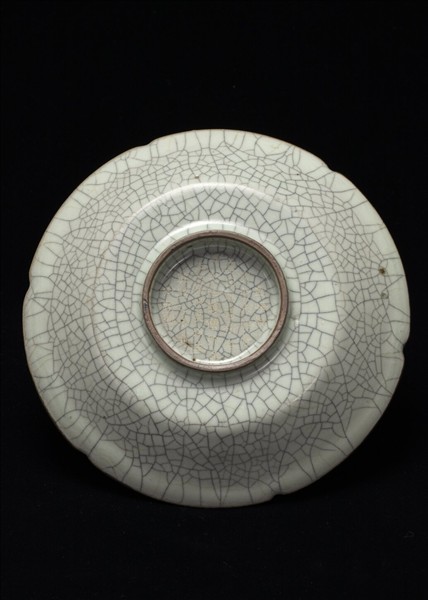 哥窯青瓷葵口盤