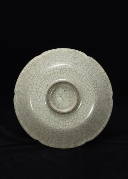 哥窯 青瓷葵口盤