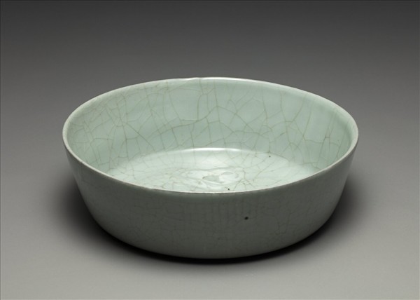 官窯 青瓷印花龍紋洗