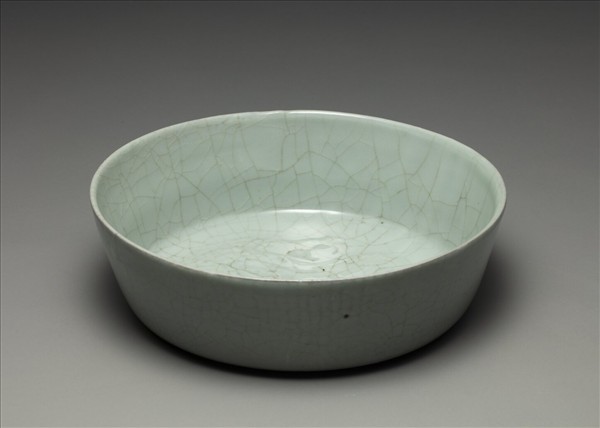 官窯 青瓷印花龍紋洗