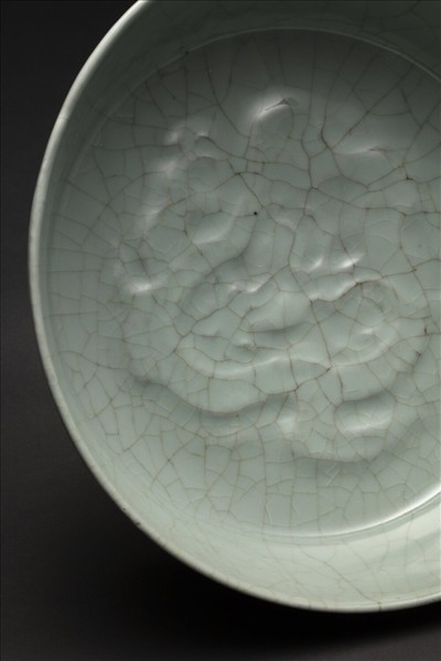 官窯 青瓷印花龍紋洗