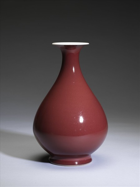 霽紅釉玉壺春瓶