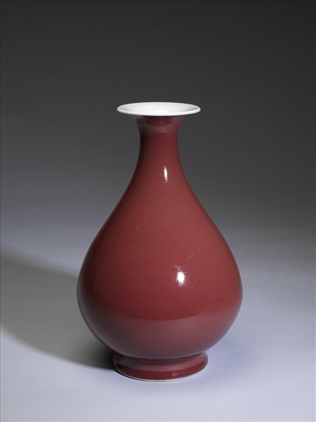 霽紅釉玉壺春瓶