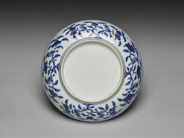 青花花鳥紋盤