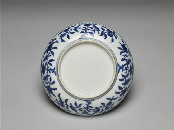 青花花鳥紋盤