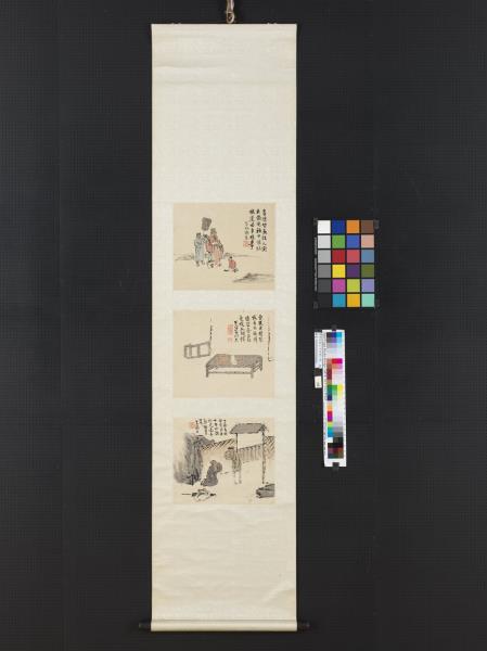 清曾衍東二十四孝八屏　軸　棄官尋母