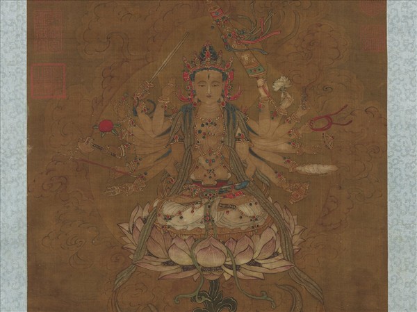 宋人畫準提像　軸