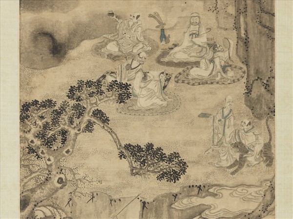 宋人畫十八應真　軸